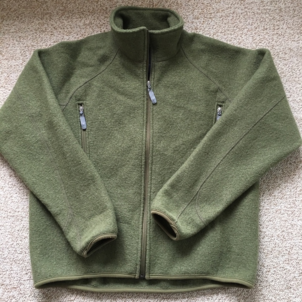 IBEX Brand 100% New Wool Pullover Jacket Size L